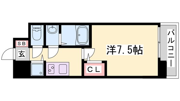 サムティ神戸ＢＥＮＩＲの物件間取画像